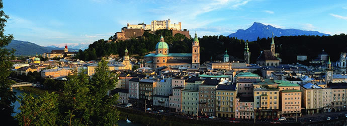 Ansicht der Stadt Salzburg